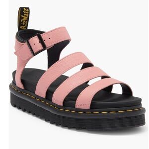Dr martens BLAIRE ATHENA LEATHER STRAP SANDALS pink